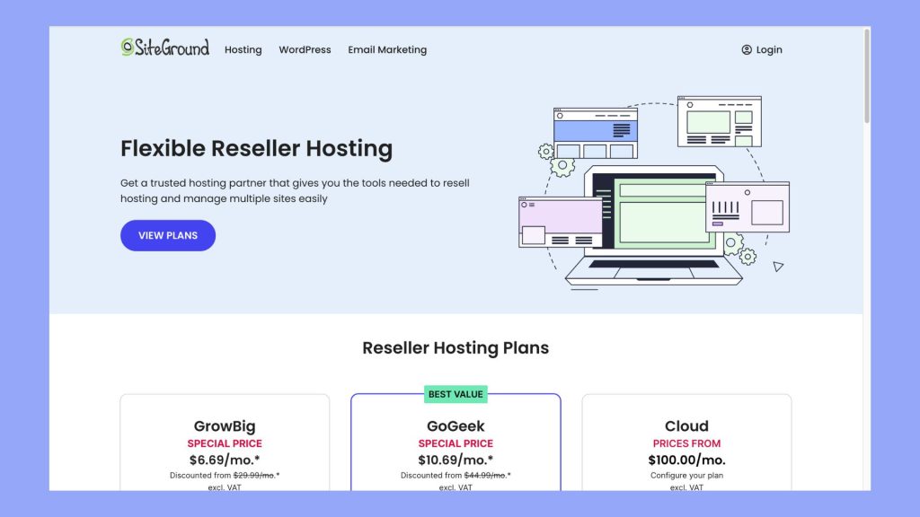 Flexible Hosting Plans