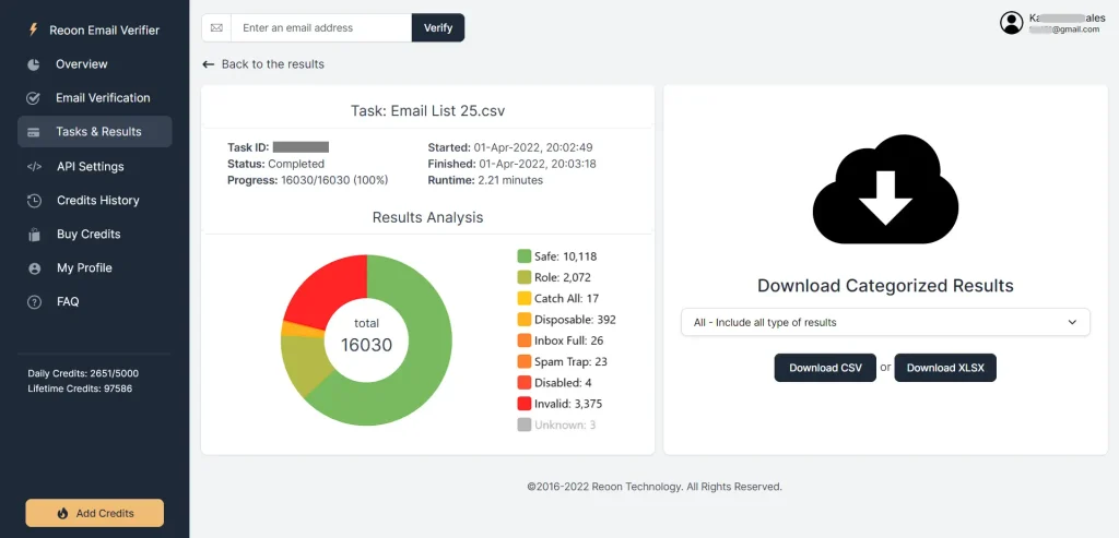 Reoon Email Verifier Pricing